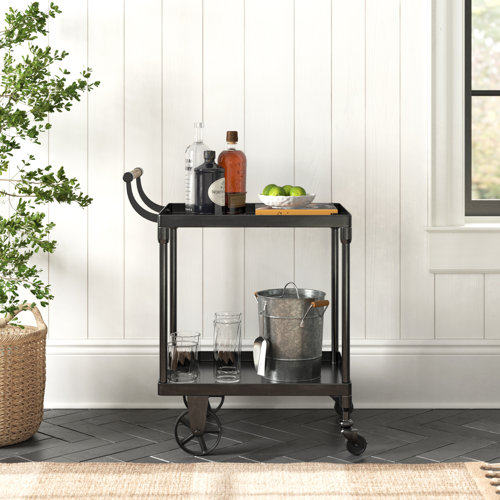 Birch Lane™ Pirrie Metal Bar Cart Wayfair